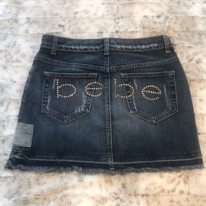 NWT Bebe Jean Skirt